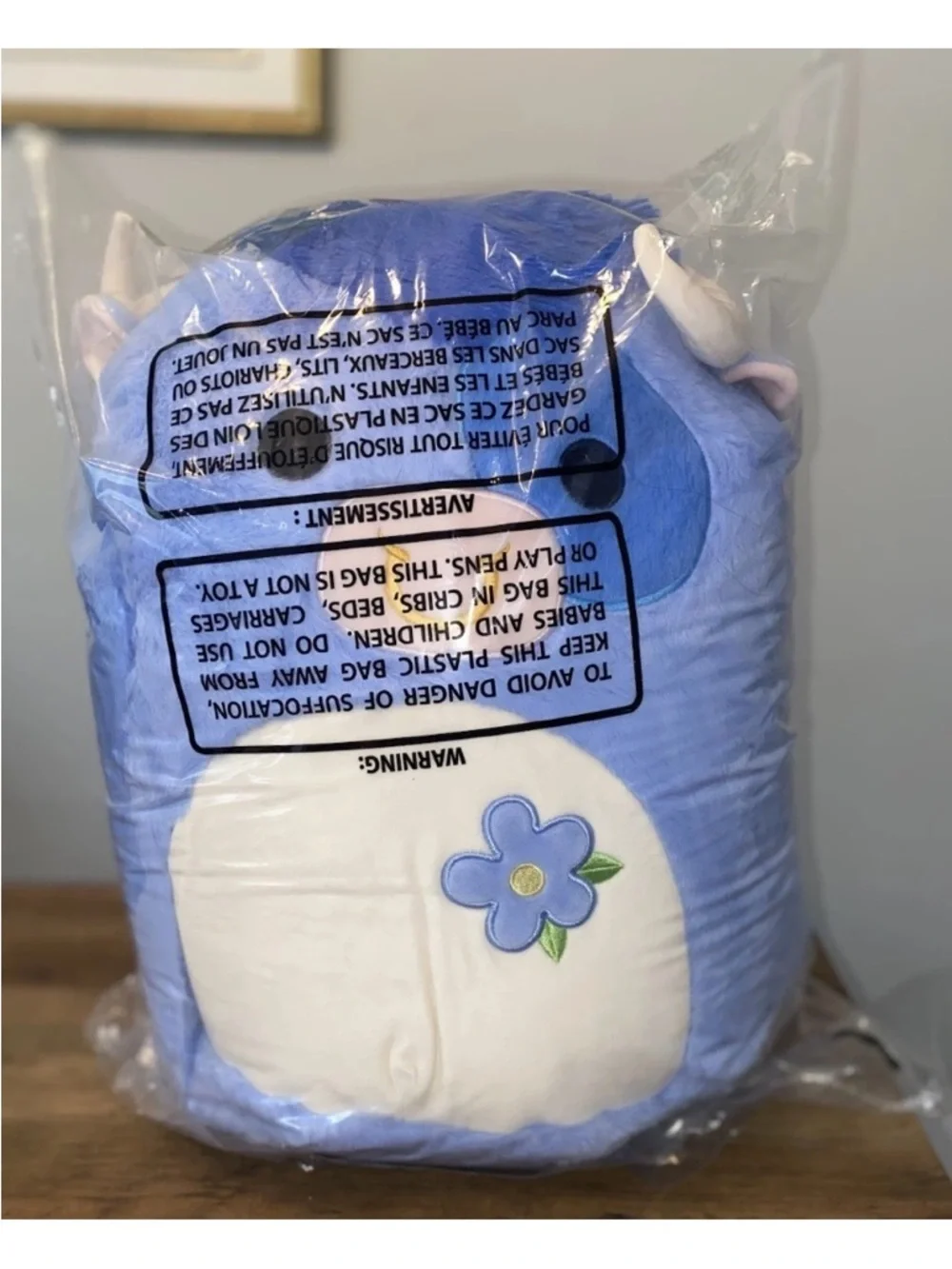 Squishmallows FuzzAMallow 16” Bermayeh Blue Cow Highland Bull BNWT Squishmallow - Picture 4 of 5